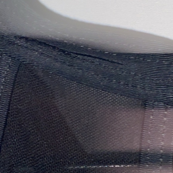 HOLIPICK WO SIZE LARGE BLACK MESH SHEER INSET RUCHED MIDDLE ONE PIECE SWIMSUIT - Picture 8 of 13